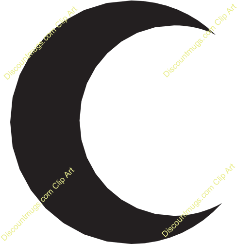 Gallery For > Quarter Moon Clipart - Moon (500x500)