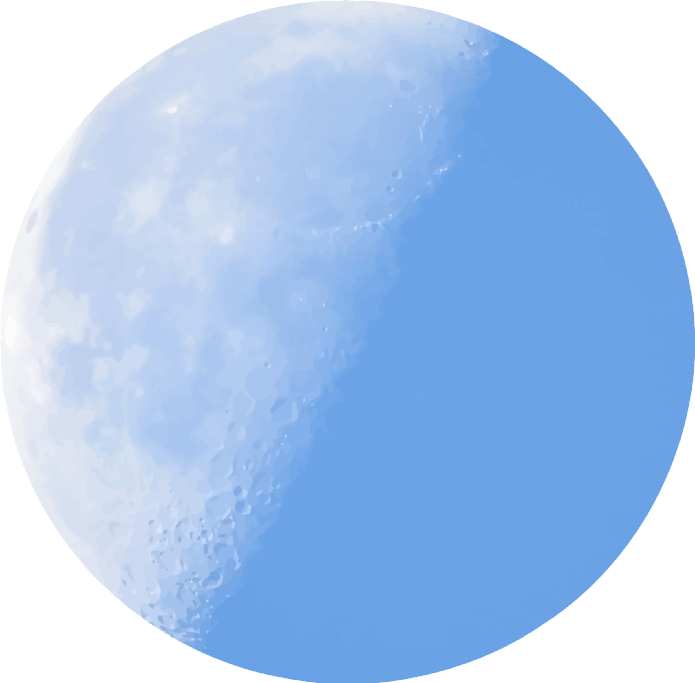 Moon Clipart - Blue Moon Clip Art (2400x2358)