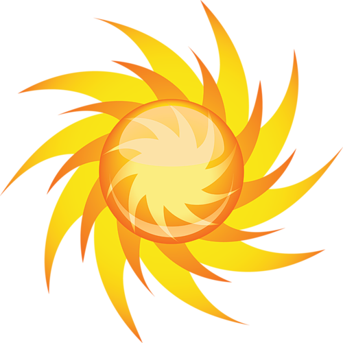 Album "child Clipart Png / Sun, Clouds, Moon / Sun - Rotation (500x500)