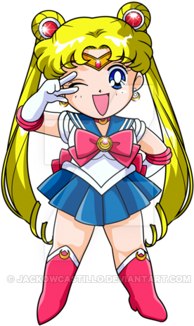 Sailor Moon Chibi Png (400x525)