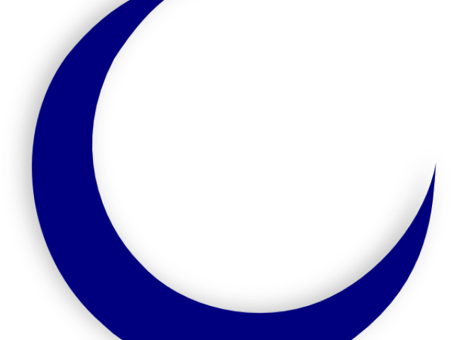 Crescent Moon Clipart - Circle (640x480)