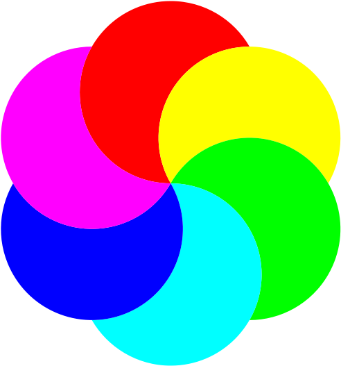 6 Partial Moons Png Images - Flower With 7 Petals (600x600)