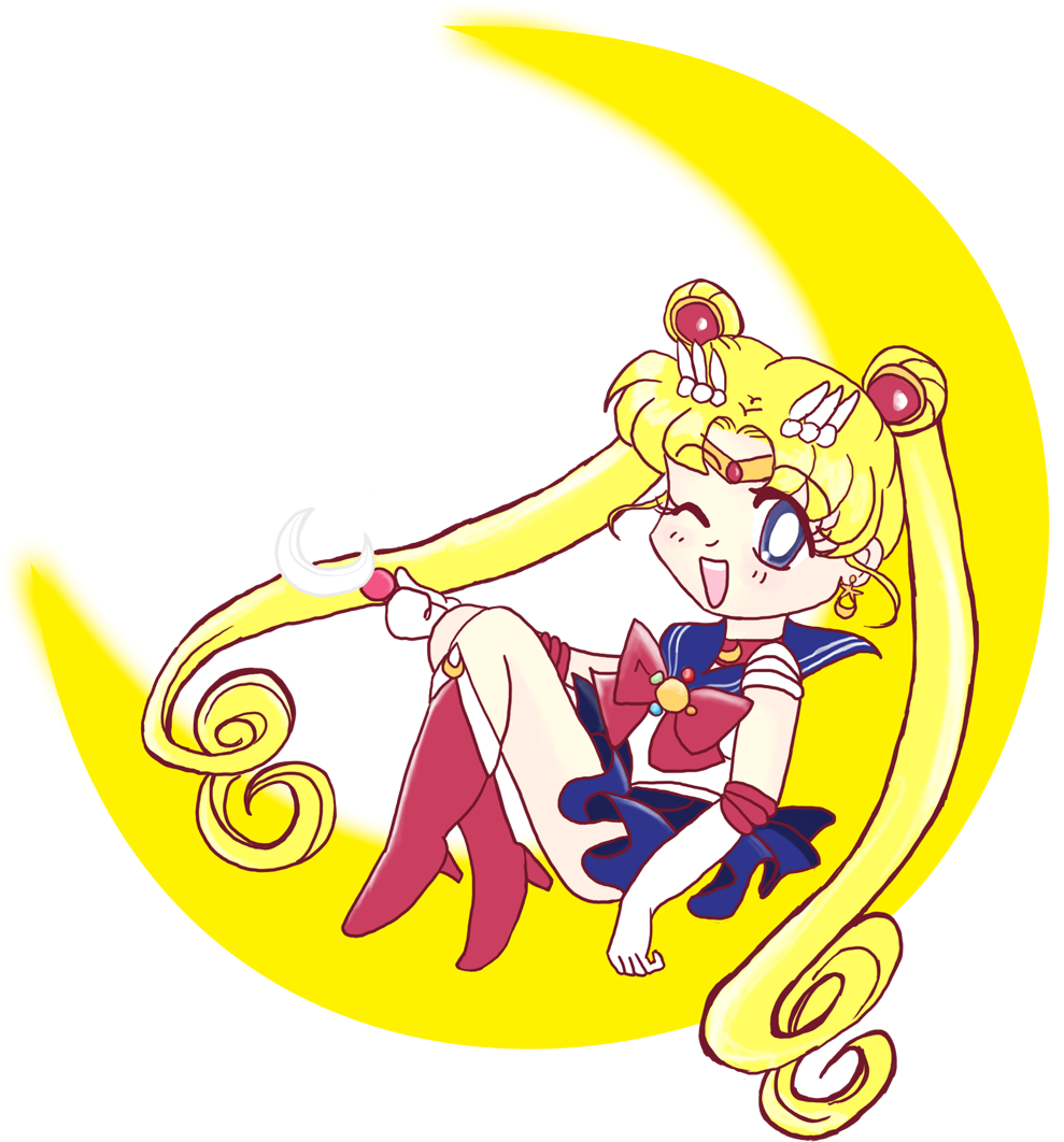 Chibi Sailor Moon By Brit-chan - Sailor Moon Chibi Png (1000x1136)