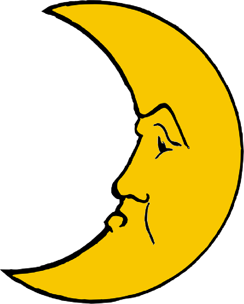 Free Image On Pixabay - Crescent Moon Cartoon (800x996)