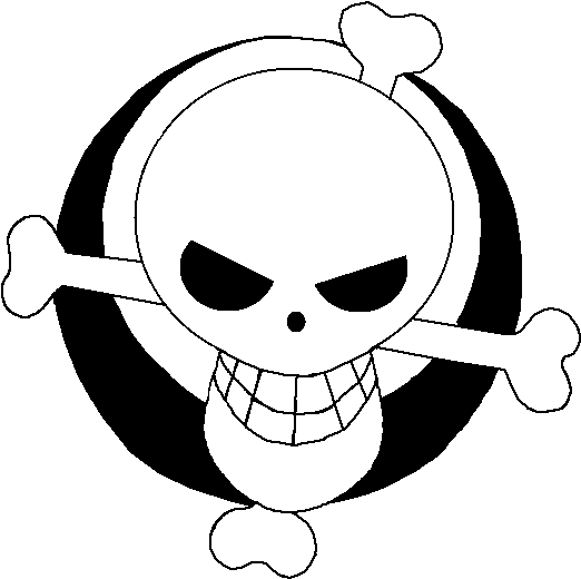 Moon Pirate's Jolly Roger By Shenira - Cartoon (589x576)