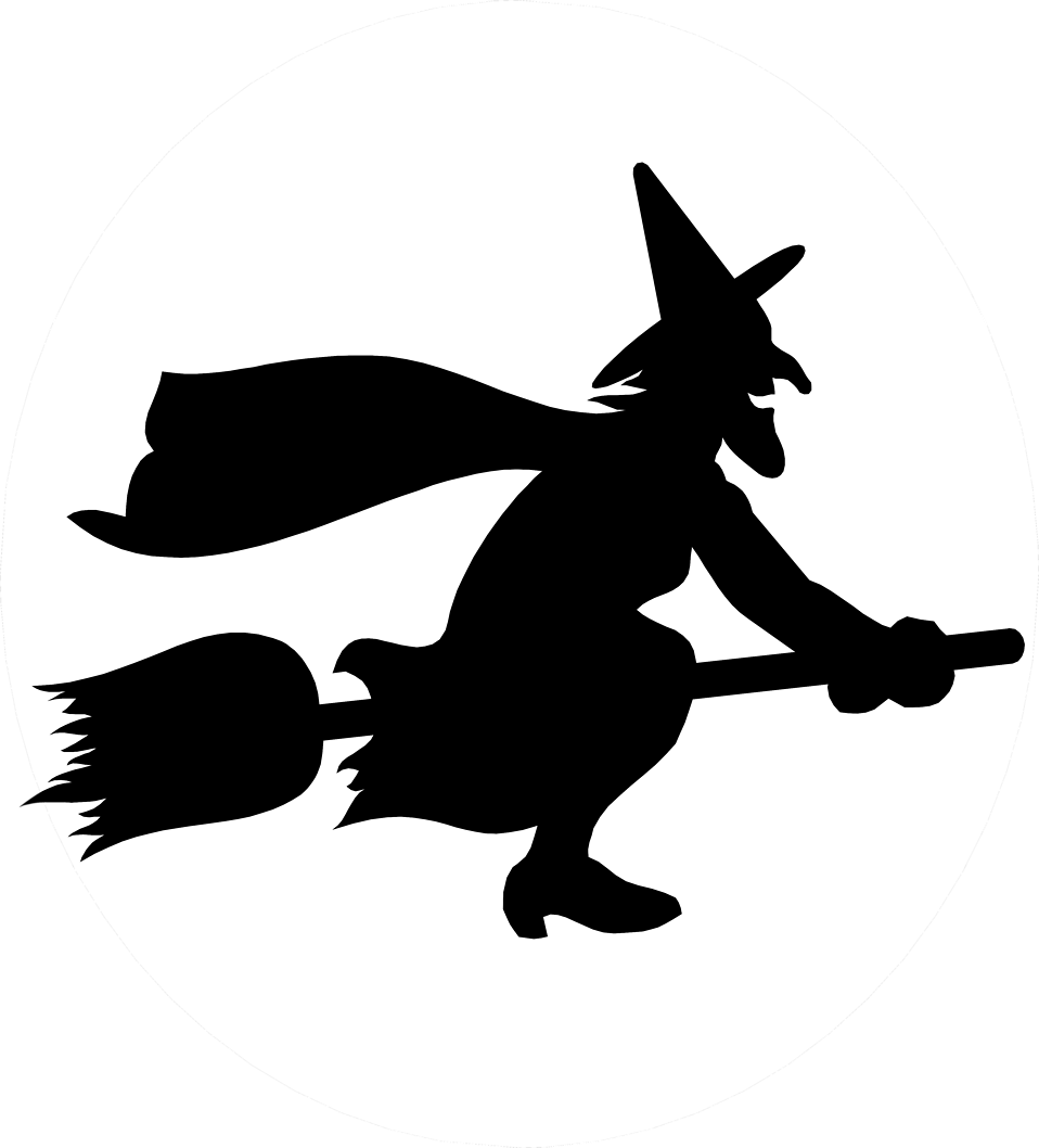 Free Stock Photo - Witch Flying On Broomstick (958x1058)