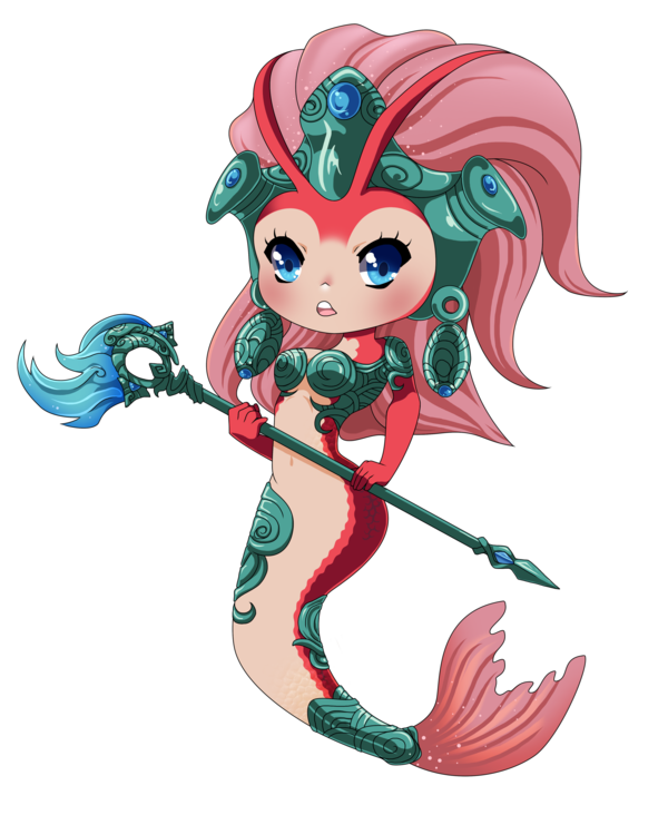 Koi Nami By Simplyareios - League Of Legends Chibi Nami (600x732)