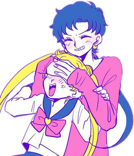 Sailormoon Serena Seiya Amor Serenity - Pegasus Seiya (465x541)