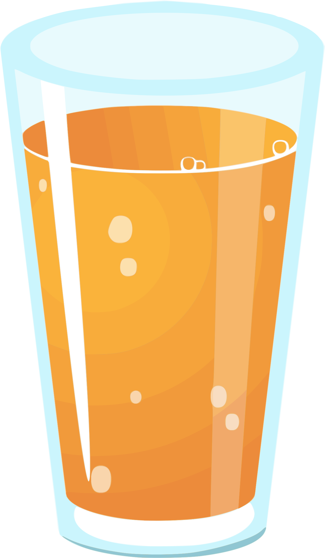Medium Image - Glass Of Orange Juice Clipart (1600x2400)