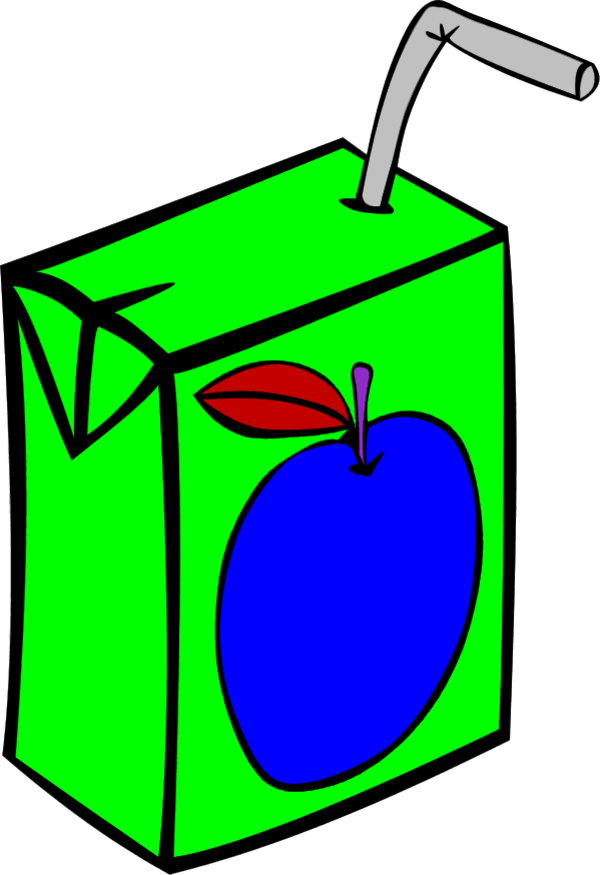 Vector Clip Art - Apple Juice Clipart (600x875)
