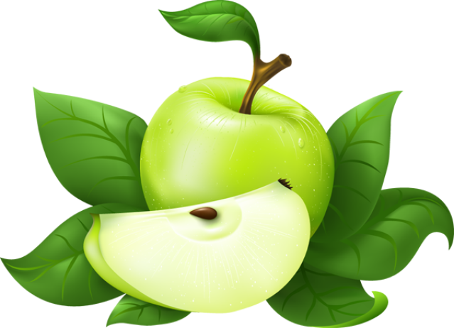 Green Apple Clip Art - Green Apple Png (639x462)