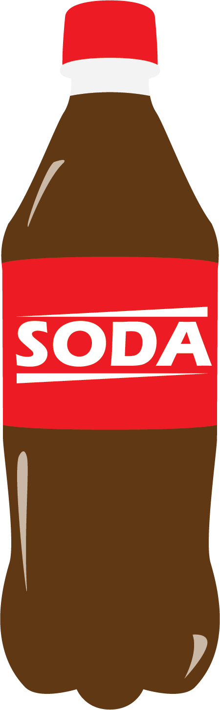 52g Of Sugar = - Soda Pop Bottles Clip Art (728x2349)