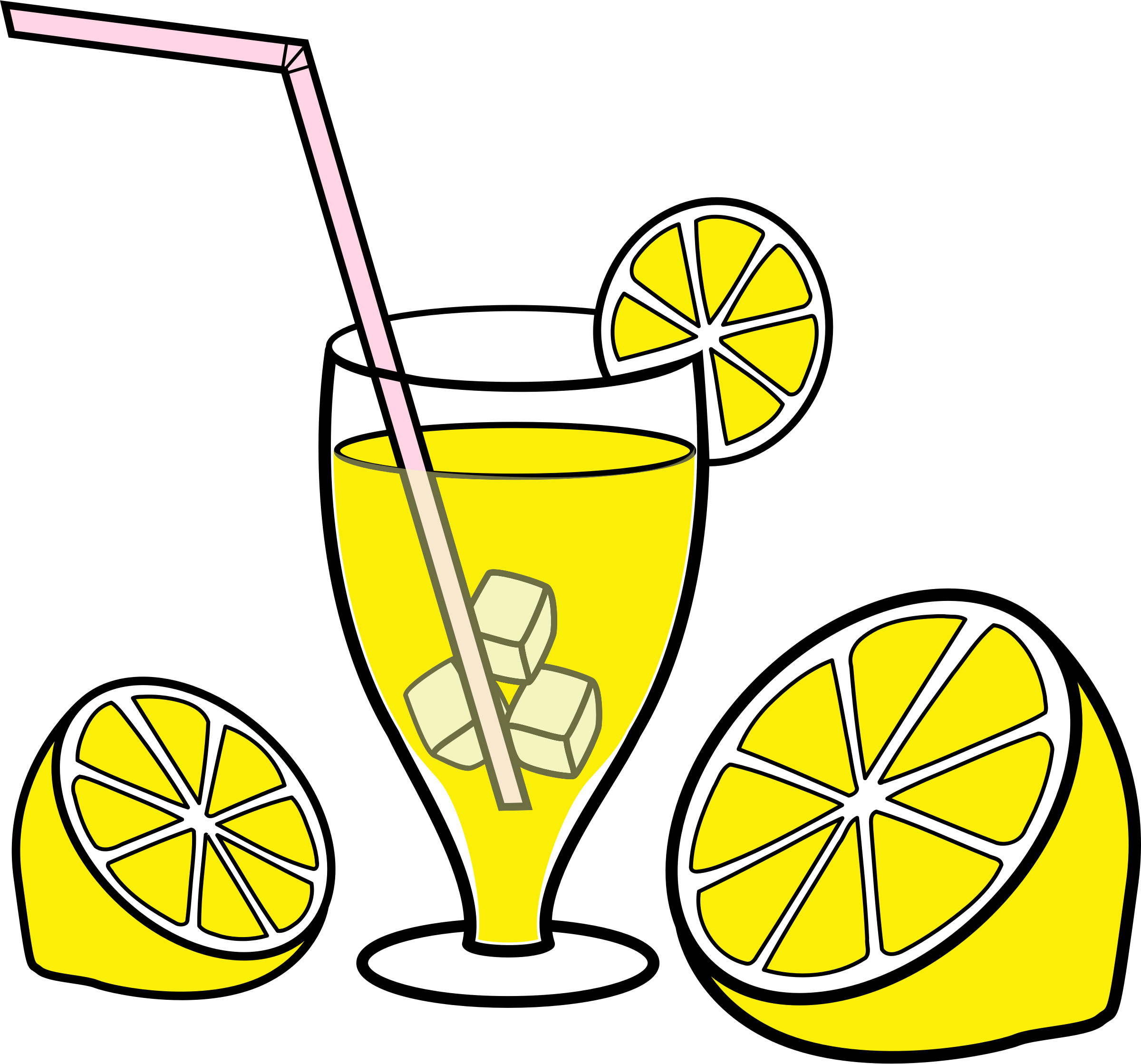 Clipart - Clip Art Lemonade (2400x2238)