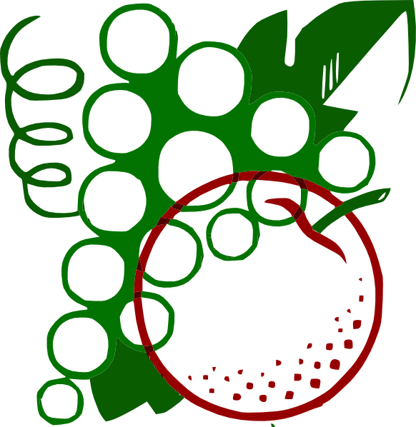 Free Vector Organge Grapes Cartoon Clip Art - Jogan Kiss (582x598)