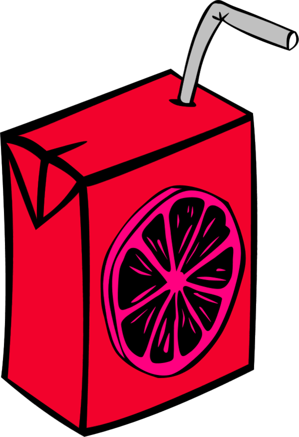 Vector Clip Art - Clipart Juice Box (600x875)