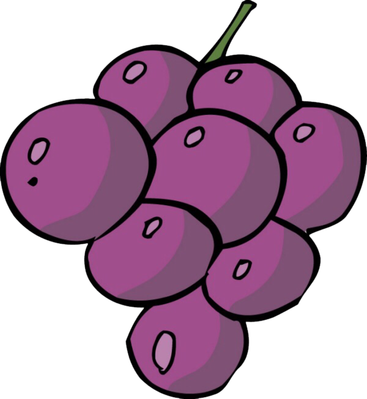 Wine Grape Cartoon - Wine Grape Cartoon (1200x1306)