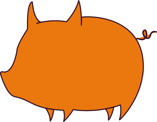 Pig Clip Art (600x469)