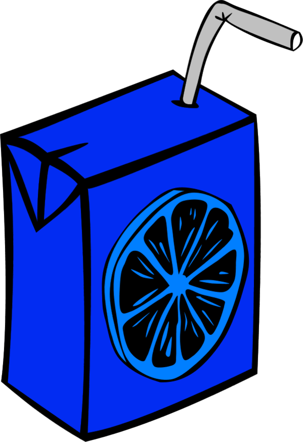Orange Juice - Clipart Juice Box (600x875)