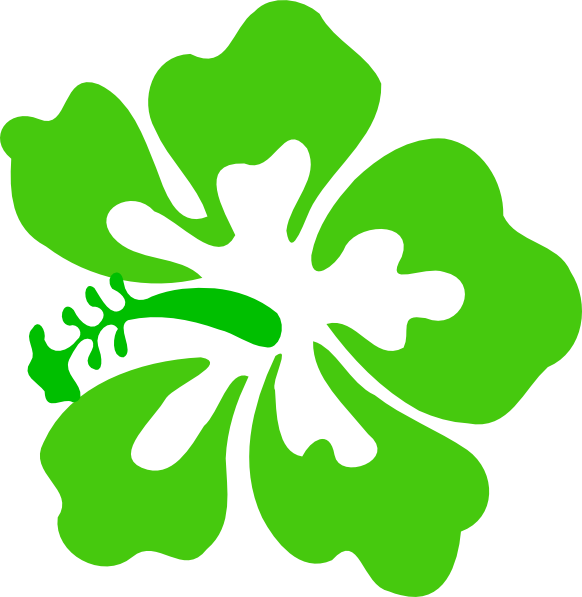 Clipart Tropical Flowers - Clip Art (582x597)