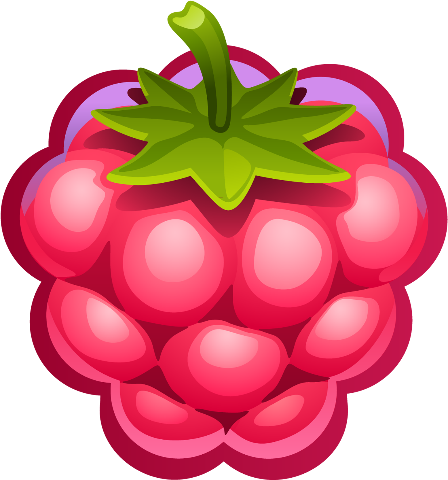 Clipart Of Fruit, Consist And Fruit For - Raspberry Clipart (1626x1736)
