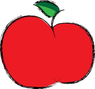 Apple Red Fruit Food Eat Color Fresh Apple - Apple Fruit To Color (363x340)