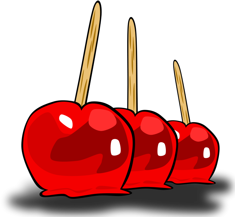 Free Candied Apples - Candy Apple Clip Art (2400x2098)