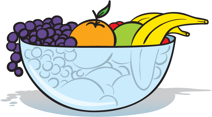 Clipart Image - Tazon De Frutas (805x812)