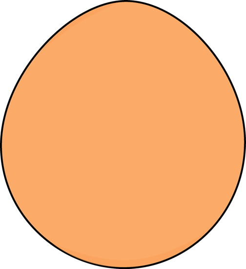 Orange Easter Egg - Pontificia Universidad Católica Madre Y Maestra (504x550)