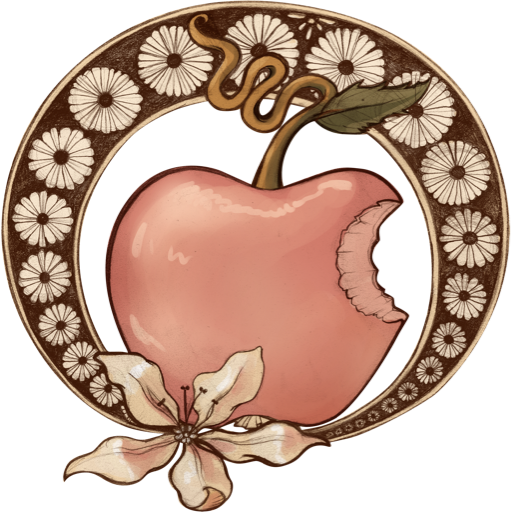 Apple Icon - Art Nouveau Png (512x512)