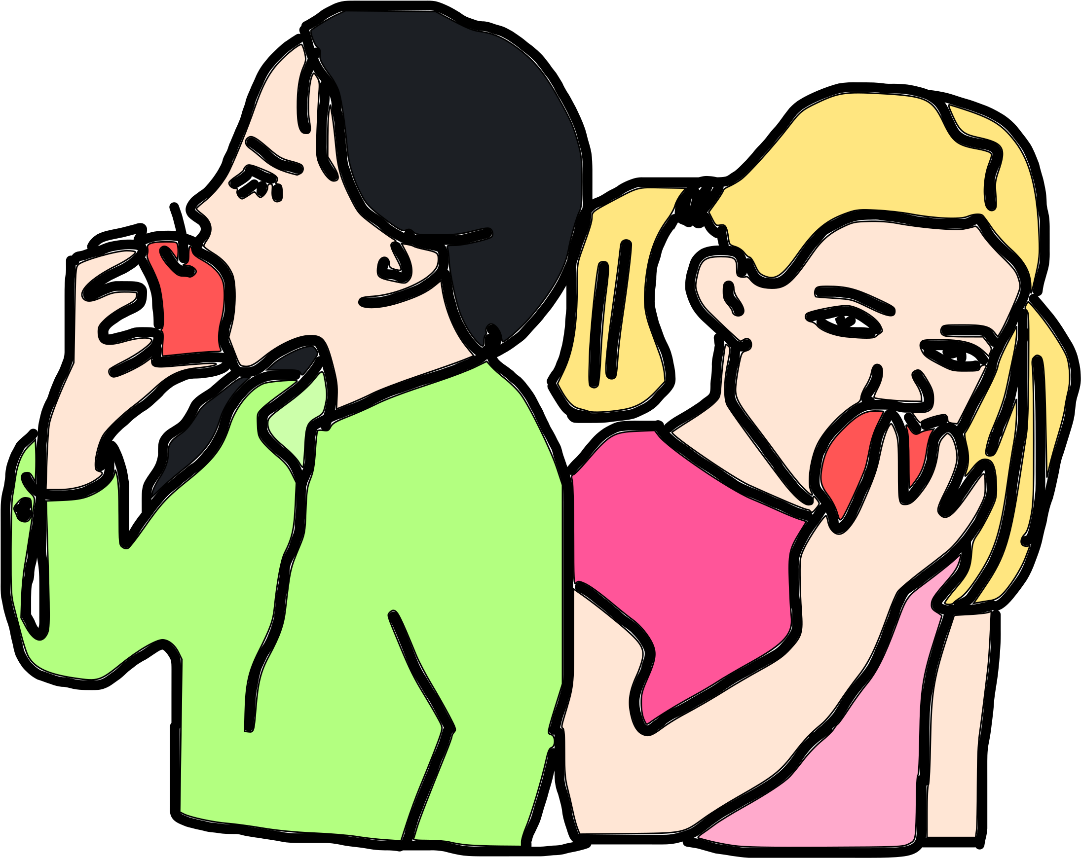 Clip Art Eating Apple Clipart Girls Are Apples Eat - Clipart Of Boy Eating Apple (2400x1949)