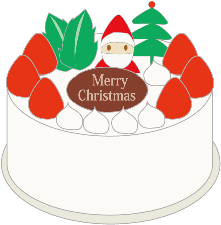 2018 New Year - クリスマス ケーキ イラスト 無料 (640x480)