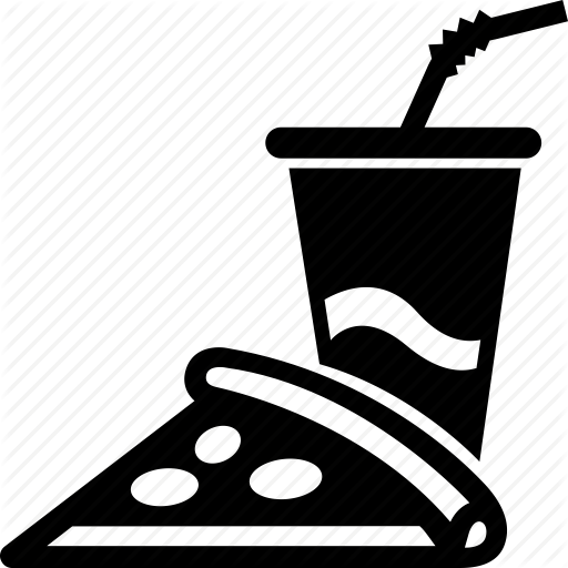 Cup, Fast, Food, Paper, Pizza, Slice, Soda Icon - Hamburger And Fries Svg (512x512)