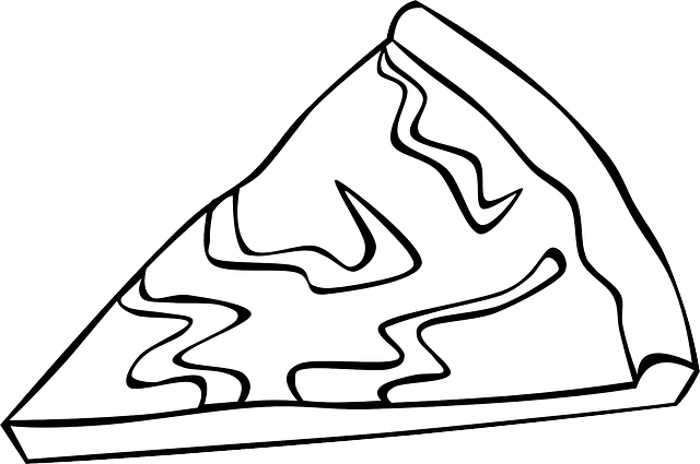 Pizza, Slice, Menu, Cheese, Lunch, Fast, Dinner - Pizza Slice Clip Art (1280x850)