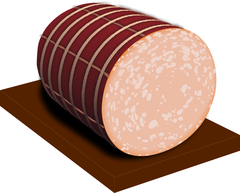 Sausage Clip Art Download - Deli Meat Clip Art (800x644)