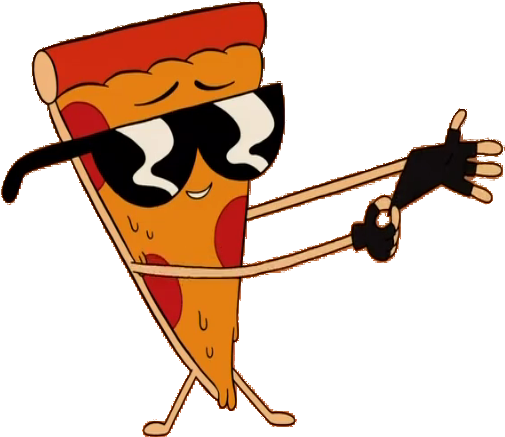 News Caster - Gloves - Rockstar - Helmet - Mustache - Pizza Steve Transparent Gif (524x458)
