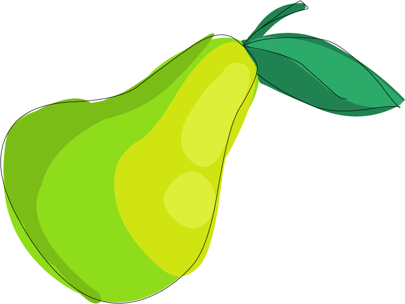 Pear Drawing Clip Art - Pear (826x619)