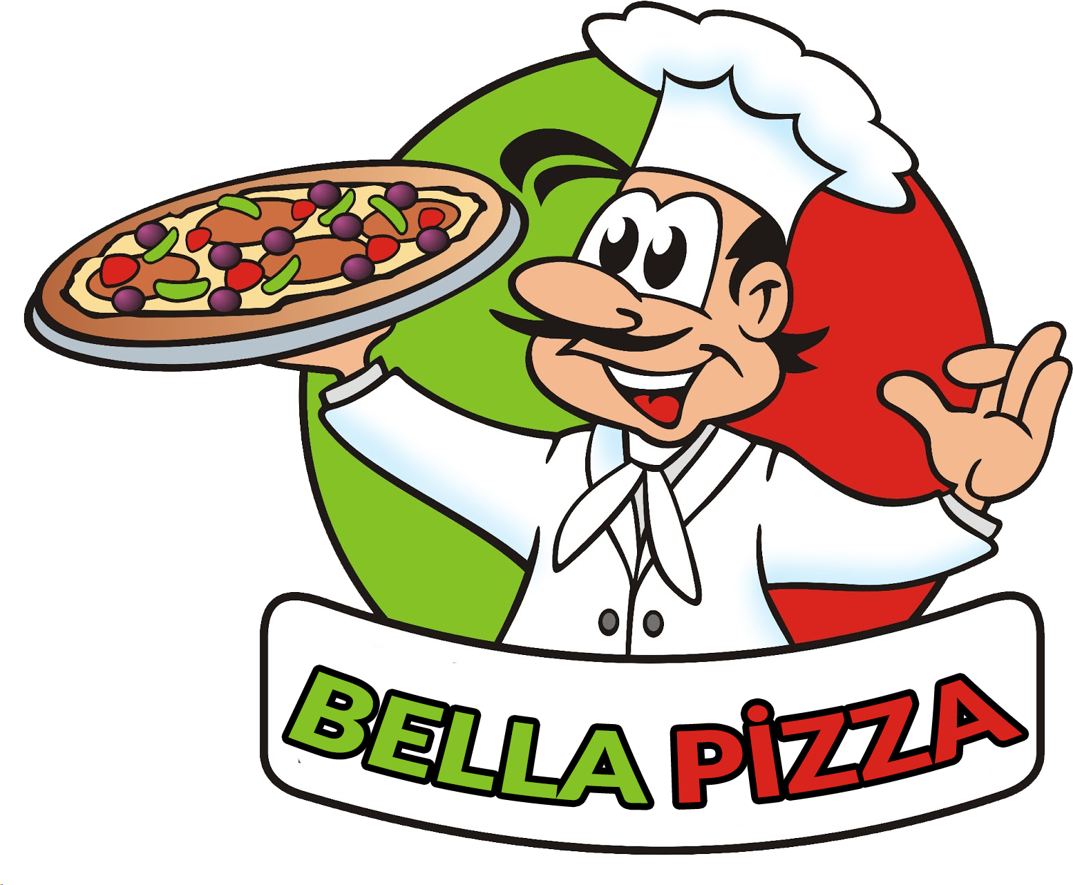 Site Logo - Pizza Man Clipart (1600x1334)