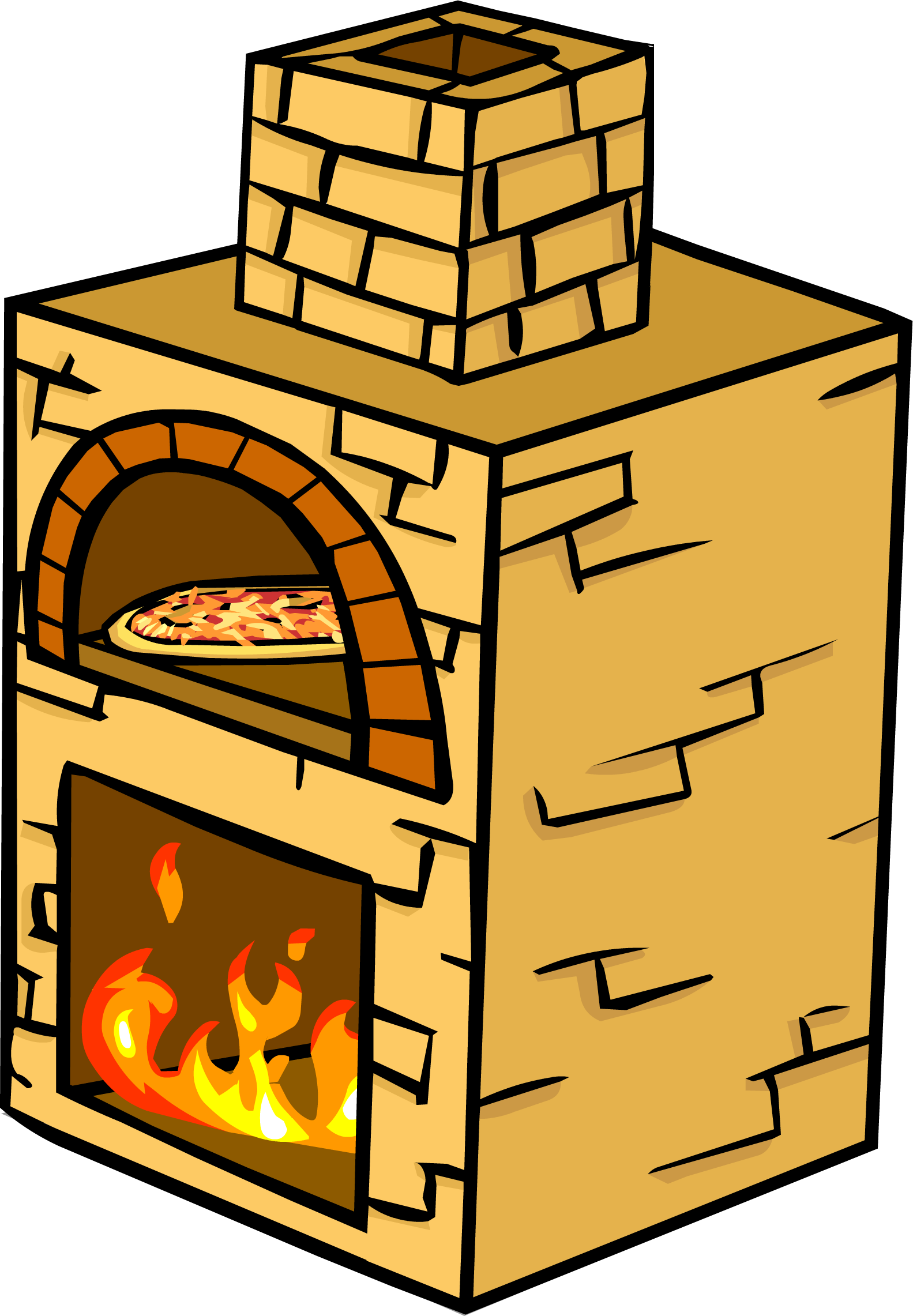 Pizza Oven Sprite 005 - Oven With Pizza Clipart Transparent (1583x2282)