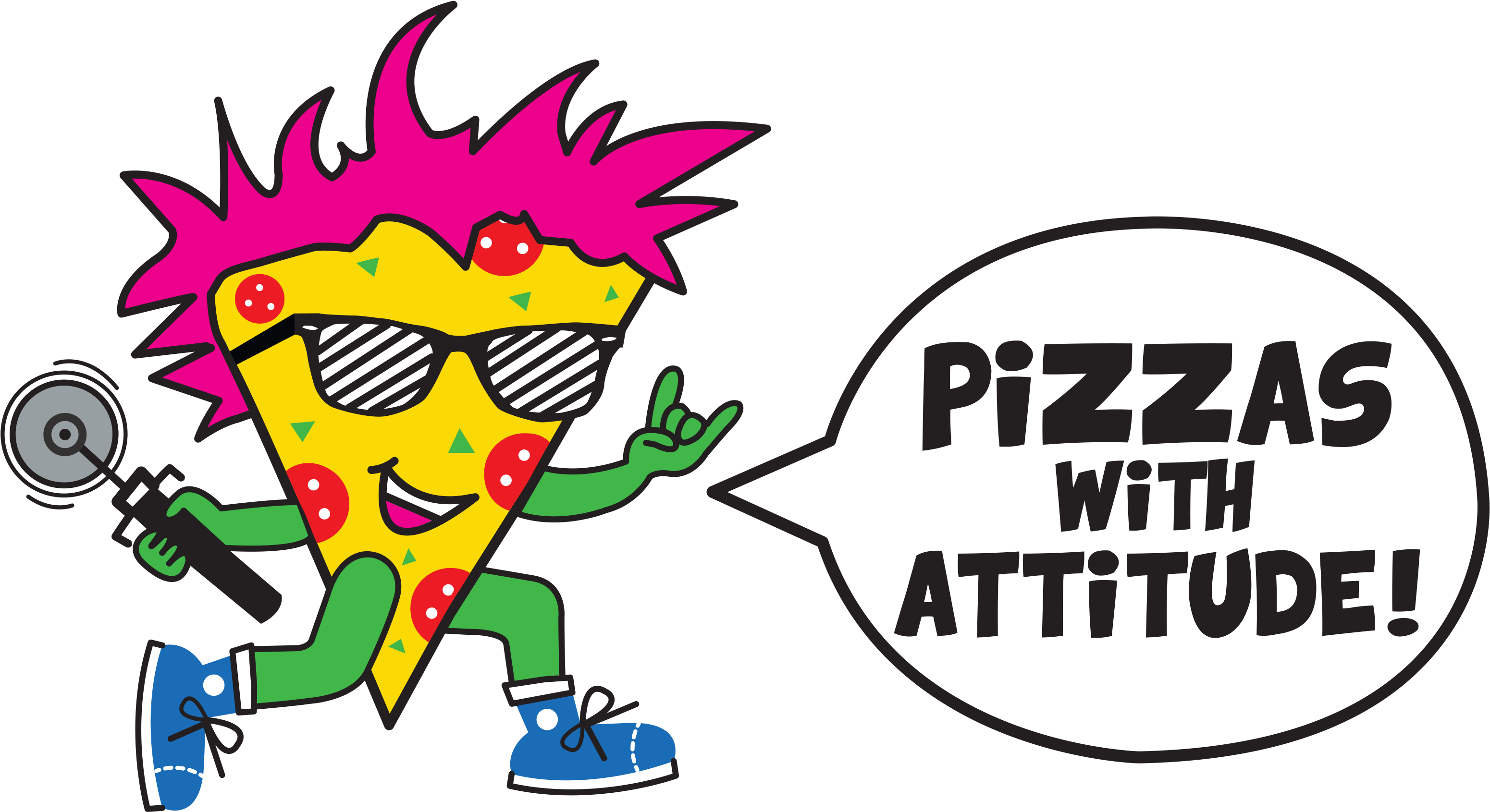 Pizzas With Attitude Leopold - Pizzas With Attitude Logo (3148x1721)