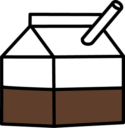 Chocolate School Milk - School Meal (440x450)