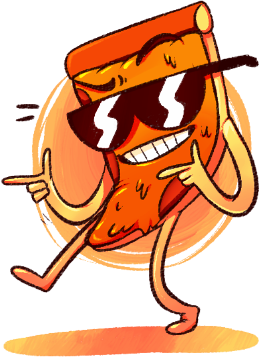 Happy Pizza Steve - Steve Pizza Png (600x800)