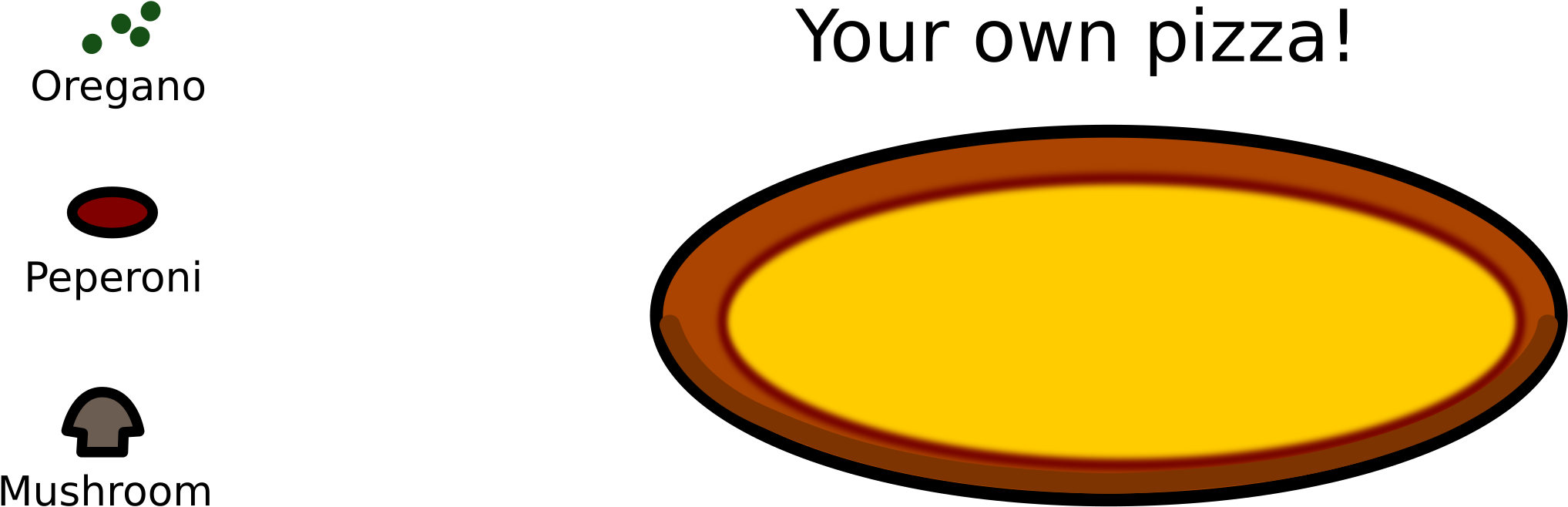 Your Own Pizza - Oval (2400x751)