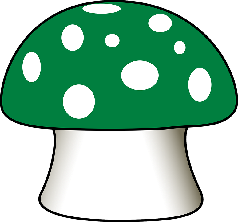 Green Mushroom Cartoon (774x720)