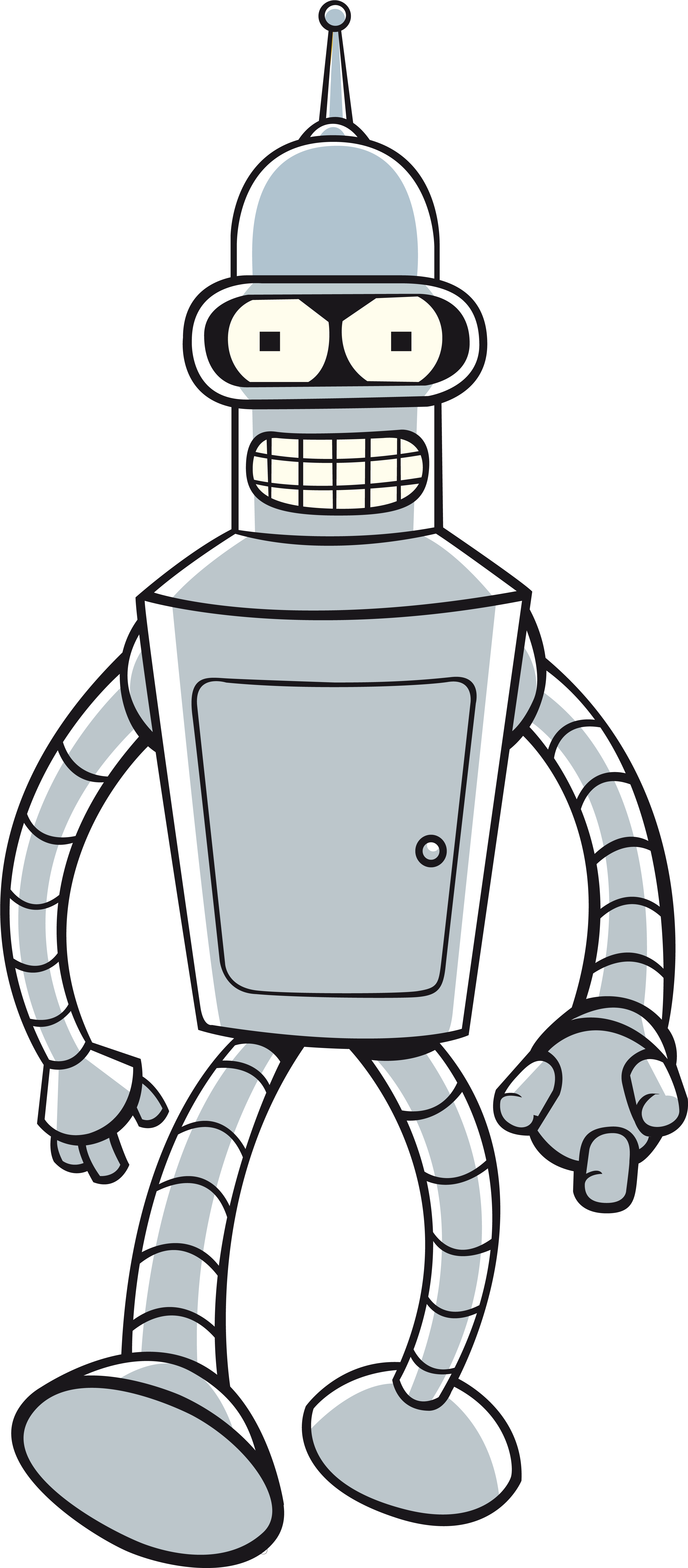 Robot Bender Face T-shirt: Futurama (3100x7000)