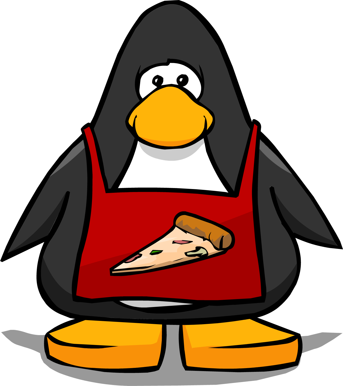 Pizza Apron Cutout - Club Penguin Black Belt (1380x1554)
