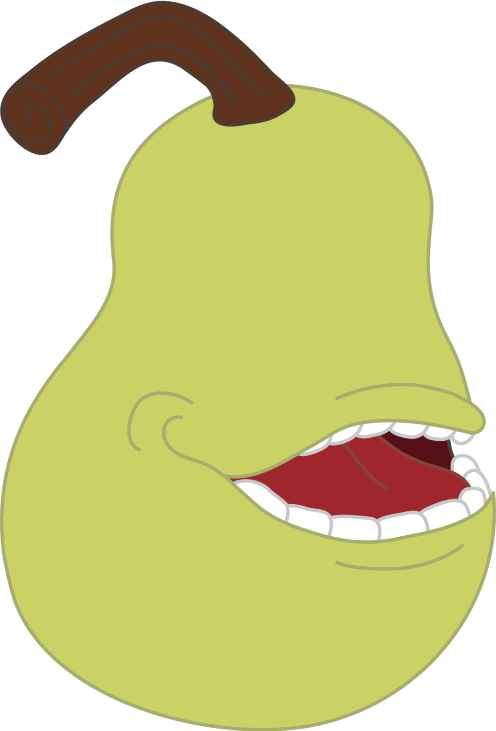 Biting Pear By Tiger-hawk - Biting Pear By Tiger-hawk (1024x1509)