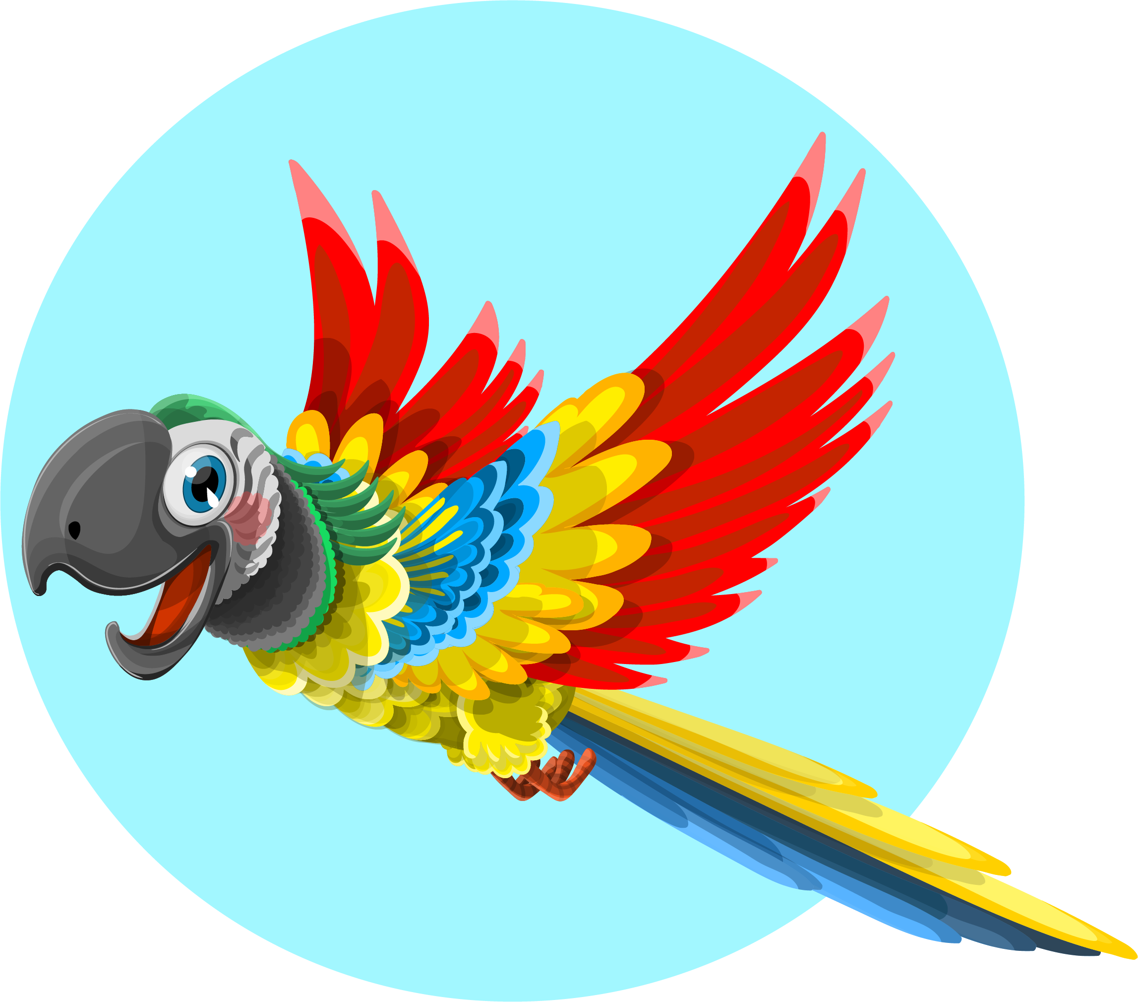 Free Macaw Bird Clip Art (1920x1689)