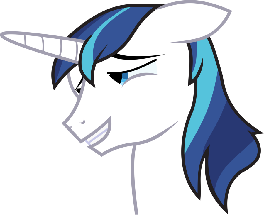 Shining Armor Sheepish Grin Vector By Red-pear - Mlp Shining Armor Laughing (900x733)