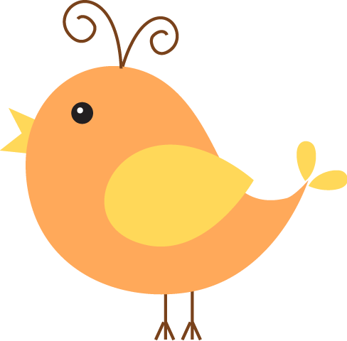 Orange Bird Clipart - Orange Bird Clipart (488x480)