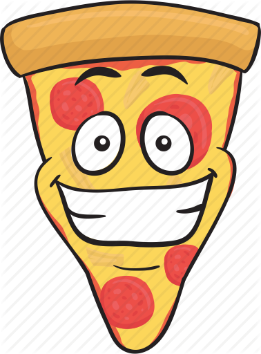 Pizza Cartoon Image - Emoji Pizza (378x512)